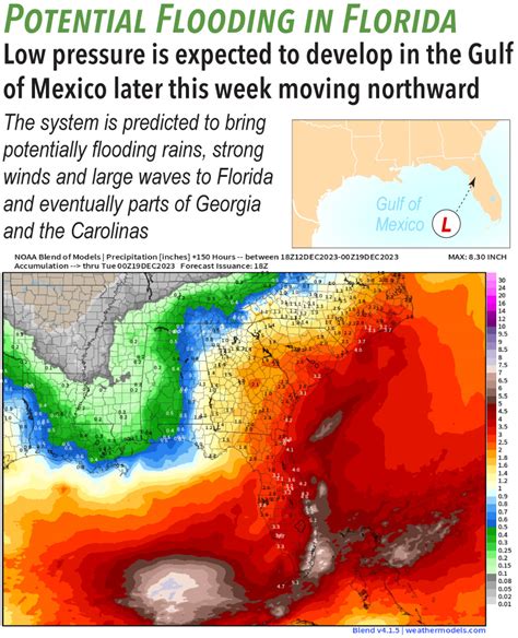 Mild, snowless Christmas likely as unseasonably mild pattern takes hold; potential flooding rains in Florida this weekend